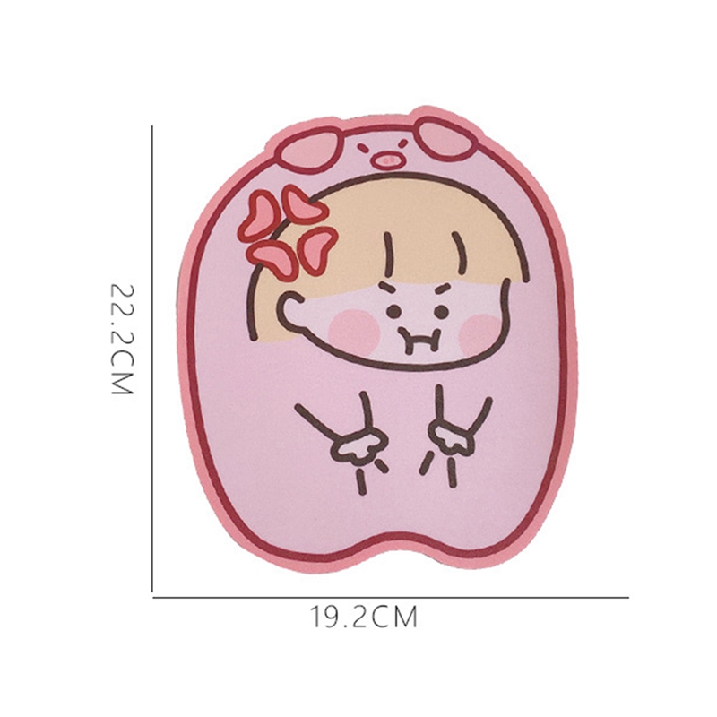 Korean Girl Heart Cartoon Mouse Pad Small Lovely Office non-Resistant Creative Table Mat Mousepad