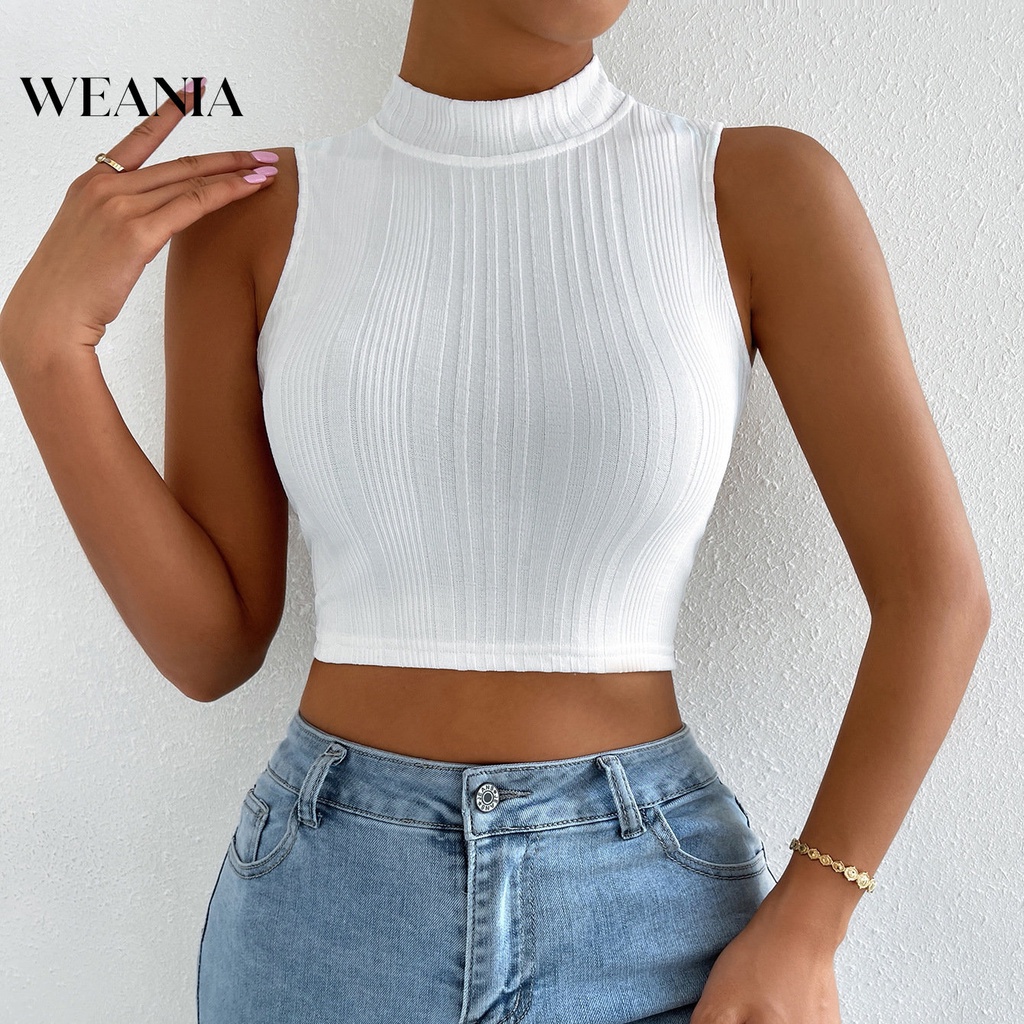 Áo Tank Top Cổ Tròn Màu Trơn Thời Trang Cho Nữ