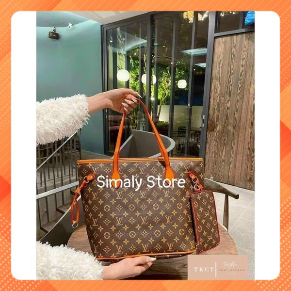 Túi xách hoạ tiết công sở tặng kèm ví size to đựng vừa A4 thời trang TA82