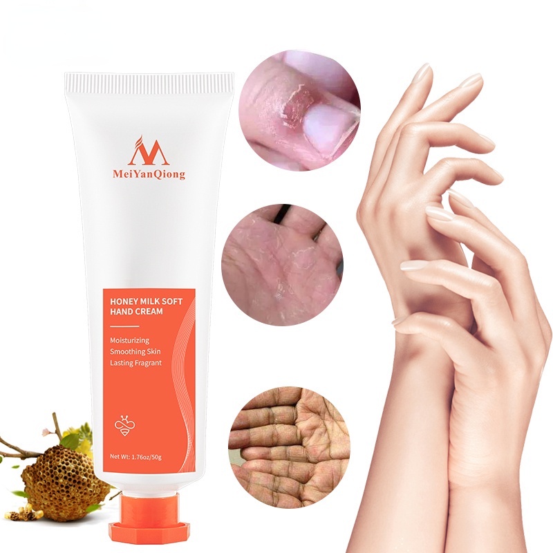Kem Sữa Mật Ong Dưỡng Da Tay Mềm Mịn Chống Lão Hóa Cải Thiện Đường Nhăn Khô