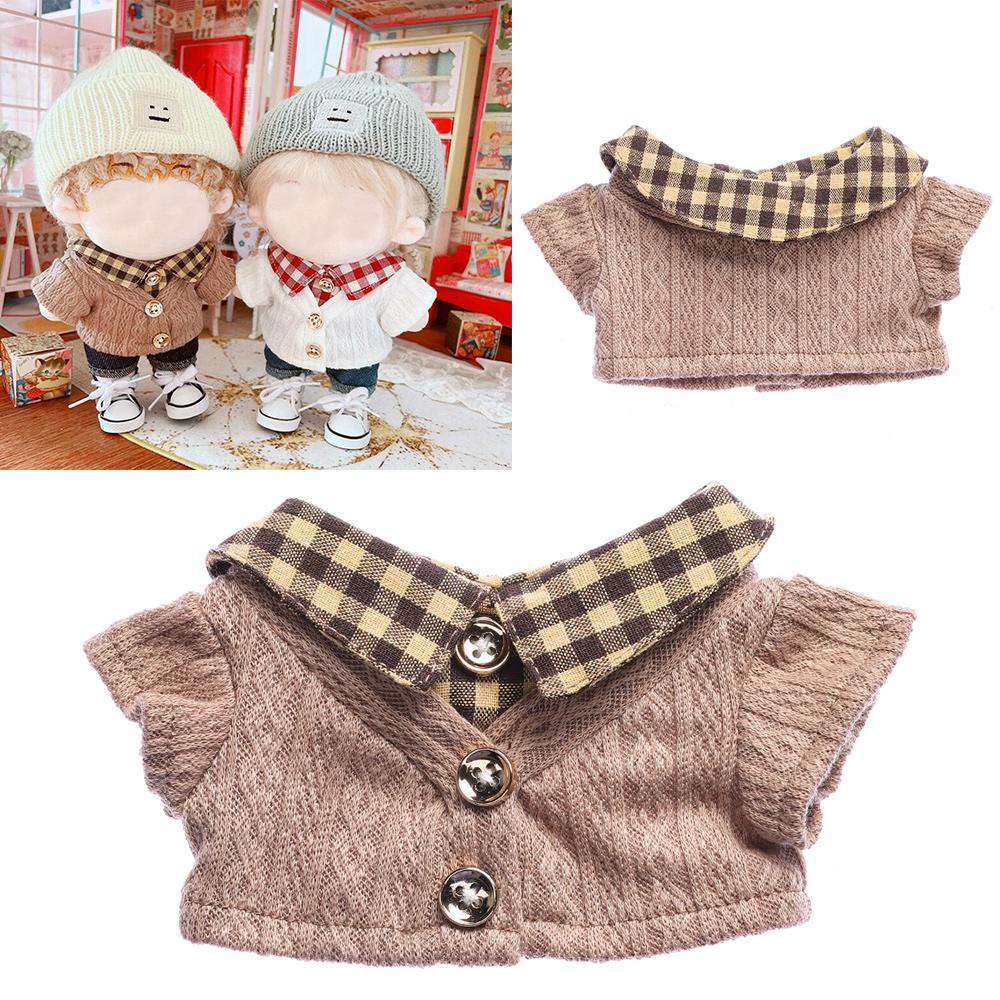 SUSANS Áo Len Sọc Ca Rô Dành Cho Búp Bê 20cm