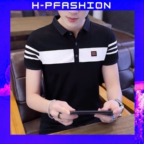 Áo Thun Nam Ngắn Tay Có Cổ 🔵 𝐅𝐑𝐄𝐄 𝐒𝐇𝐈𝐏 🔵 Áo Phông Nam Đẹp Vải Thun Co Giãn Thời Trang Hpfashion - Atnhp03