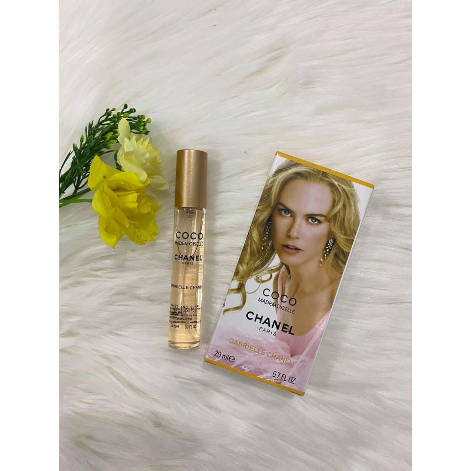 Nước hoa nữ mini 20ml Coco trắng dạng xịt