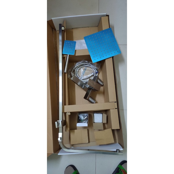 Bộ Sen Cây Tắm Đứng Nóng Lạnh INOX mờ SUS 304, thương hiệu KOREA. HÀNG CHÍNH HÃNG