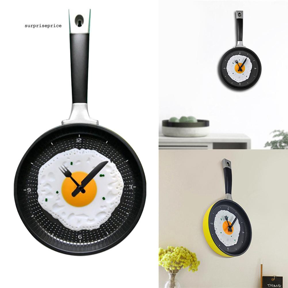 Đồng hồ treo tường hình chảo rán trứng sáng tạo