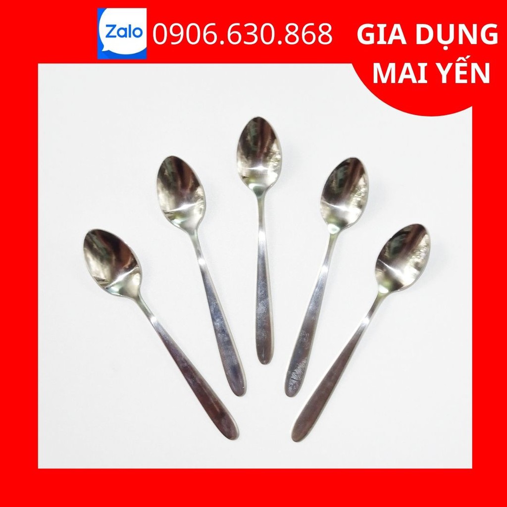 Set 5 Muỗng Cafe Đen Inox Cao Cấp