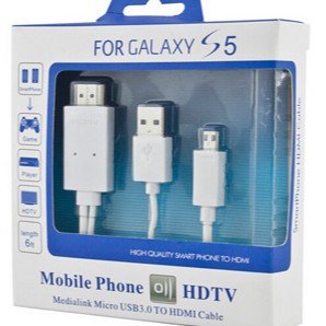 Cáp Micro Usb MHL to HDMI cho Galaxy S 3/4/5 Note 2/3/4