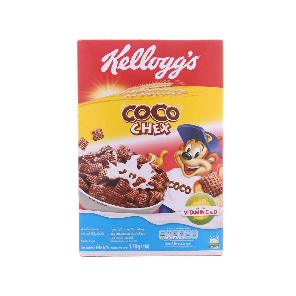 Ngũ Cốc Ăn Sáng Kellogg's Coco Chex vị socola Hộp 170G