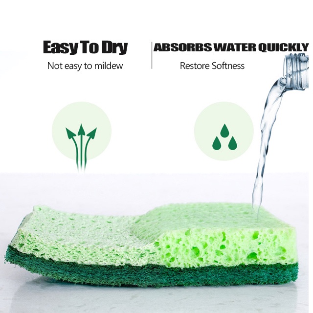 Miếng Bọt Biển Rửa Chén Chống Dính Dầu Tiện Dụng