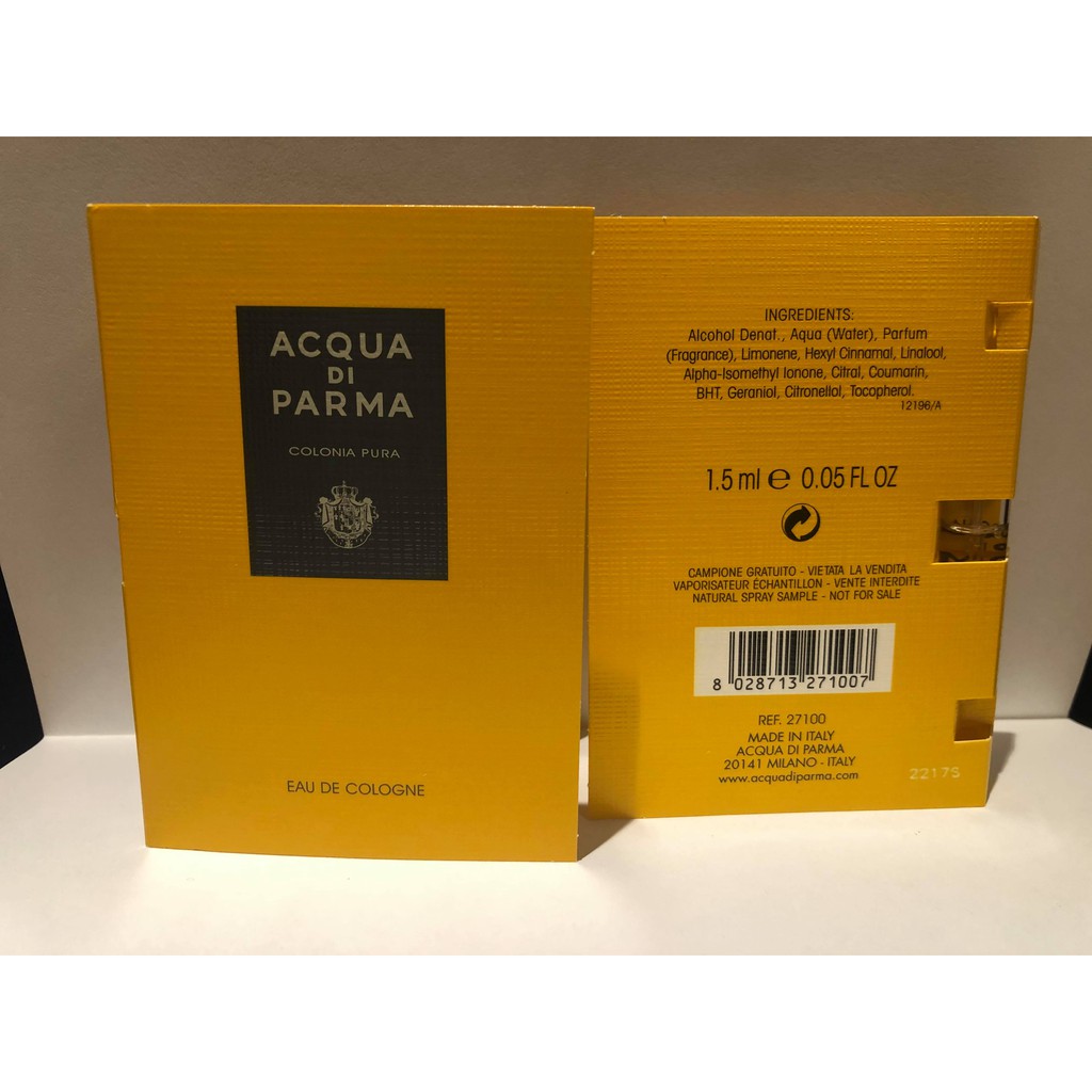 Nước hoa nam Acqua Di Parma Colonia Pura vial 1.5ml