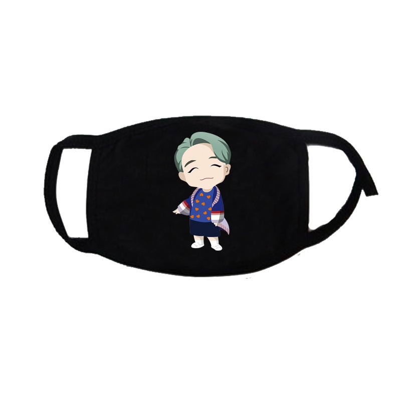 Khẩu trang BTS cartoon mẫu mới nhất - Giá hủy diệt