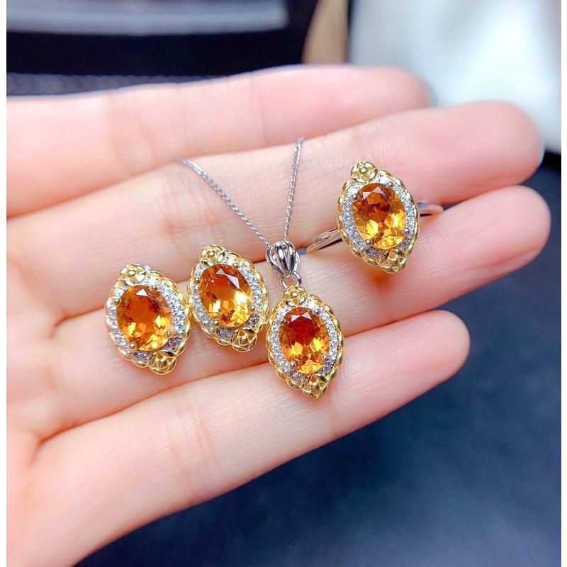 Bộ Trang Sức Tự Nhiên Kiểu Dáng Đơn Giản Sang Trọng