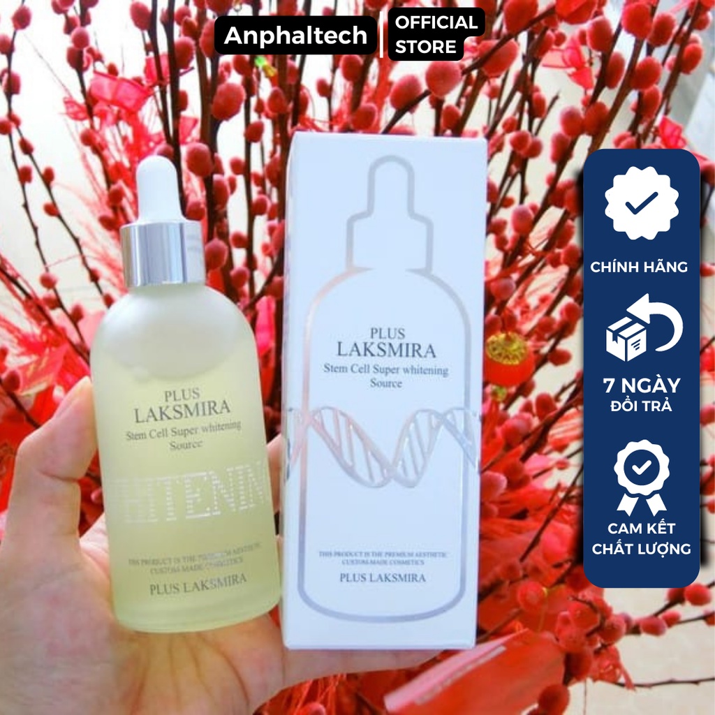 Tinh Chất Tế Bào Gốc Siêu Trắng Da Plus Laksmira 100ml