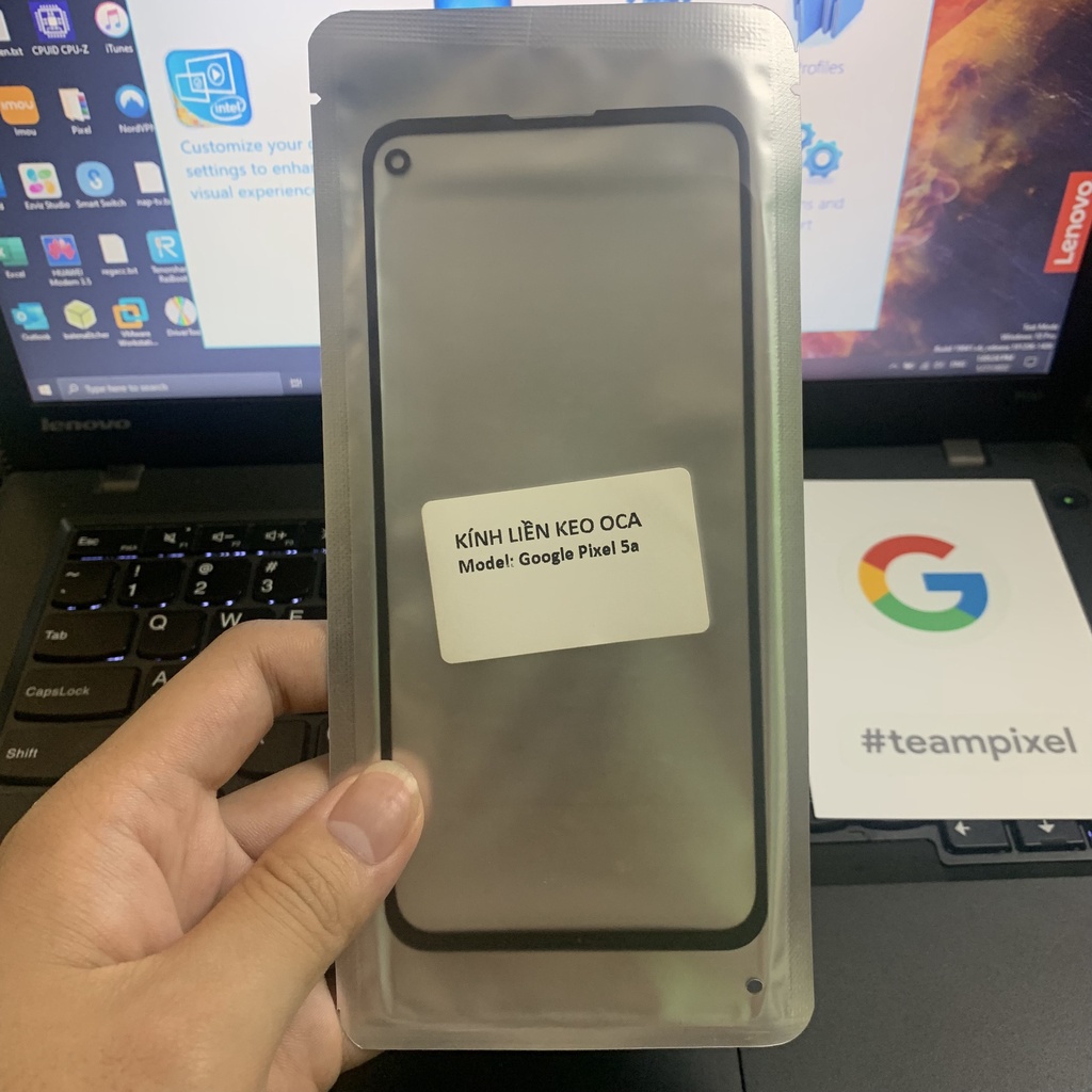 Mặt Kính Màn Hình Google Pixel 5 5a Liền Keo OCA Dành Cho Kỹ Thuật Viên Ép Kính