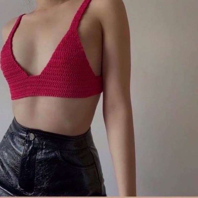 Áo bra len handmade ☘️FREESHIP☘️