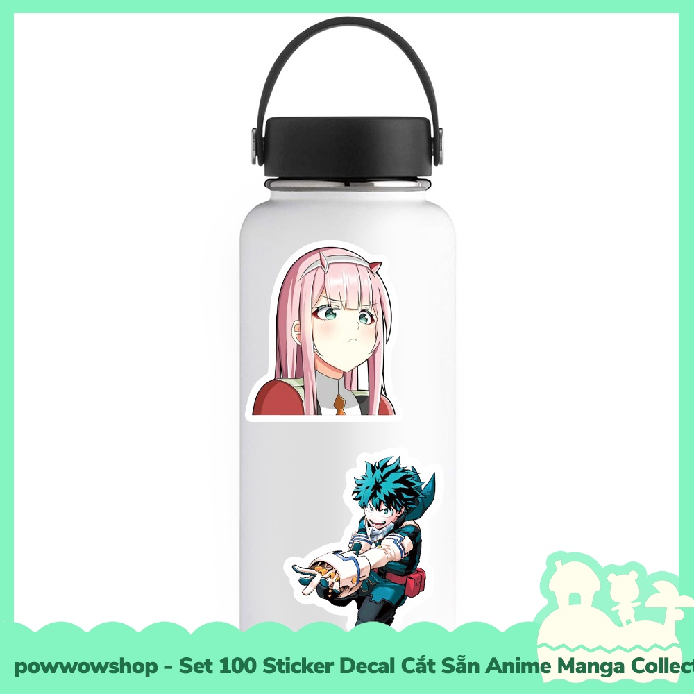 [Sẵn VN - Hỏa Tốc] Set 100 Sticker Mini Decal Dán Trang Trí Vật Dụng Mẫu Nhân Vật Anime Manga Tổng Hợp Collection