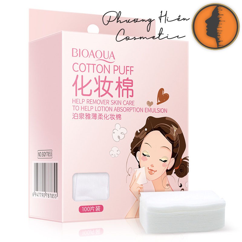 Bông tẩy trang Bio AQua 100 miếng