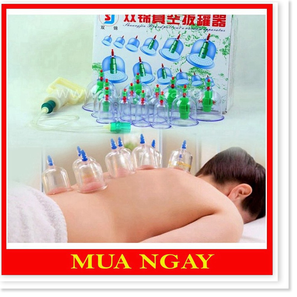 Bộ Giác Hơi Không Dùng Lửa 12 Cốc Không Dùng Lửa GH12