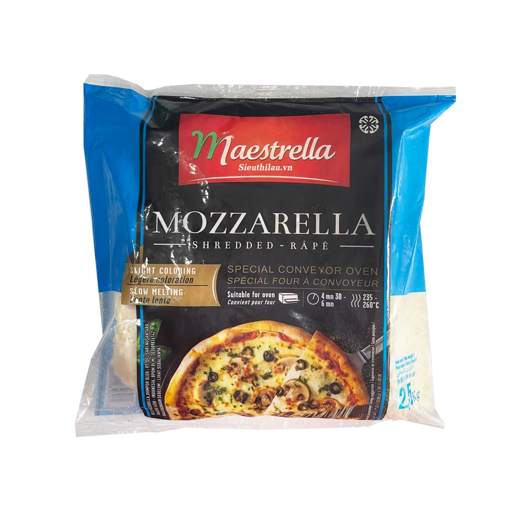 [HCM - 1 GIỜ] 100G PHÔ MAI BÀO SỢI NGON Mozzarella của Pháp