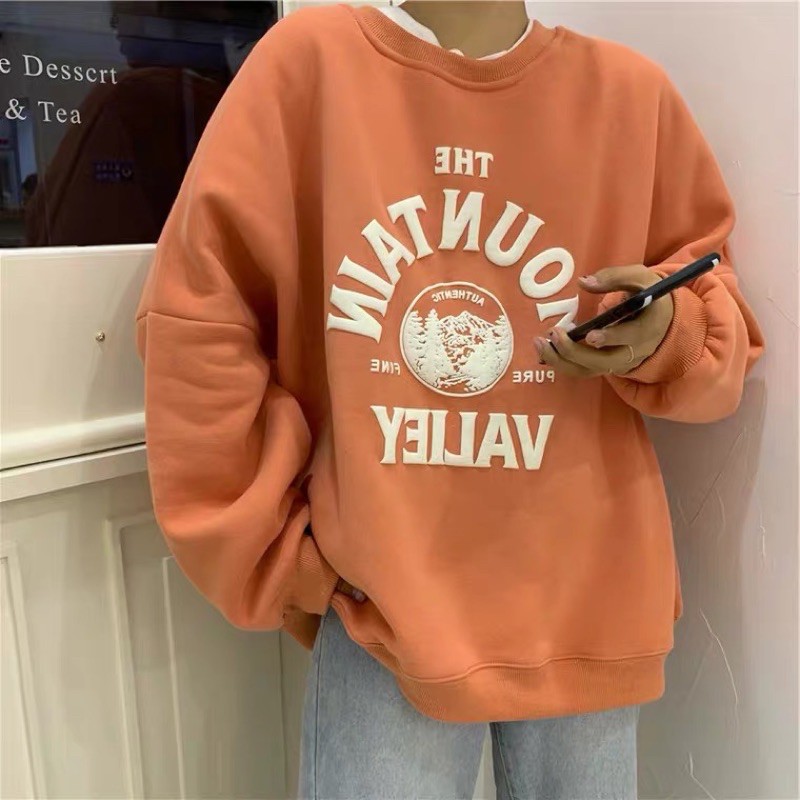 [Sẵn màu xanh, trắng] Áo hoodie chữ vòm nỉ chần bông dày dặn hàng Quảng Châu | BigBuy360 - bigbuy360.vn