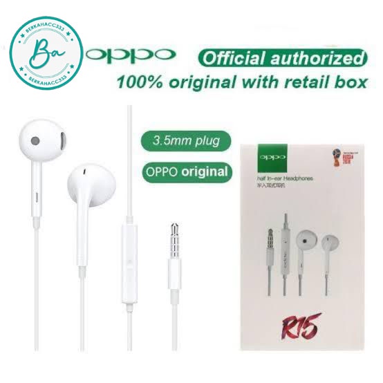 Tai nghe R15 dành cho OPPO A5s A3s neo9 f5 F1s f3 F7 f9 a5 a31 a54 a74 2020 JACK