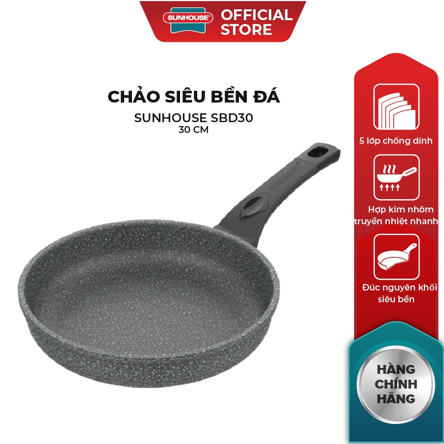 Chảo siêu bền đá Sunhouse SBD30