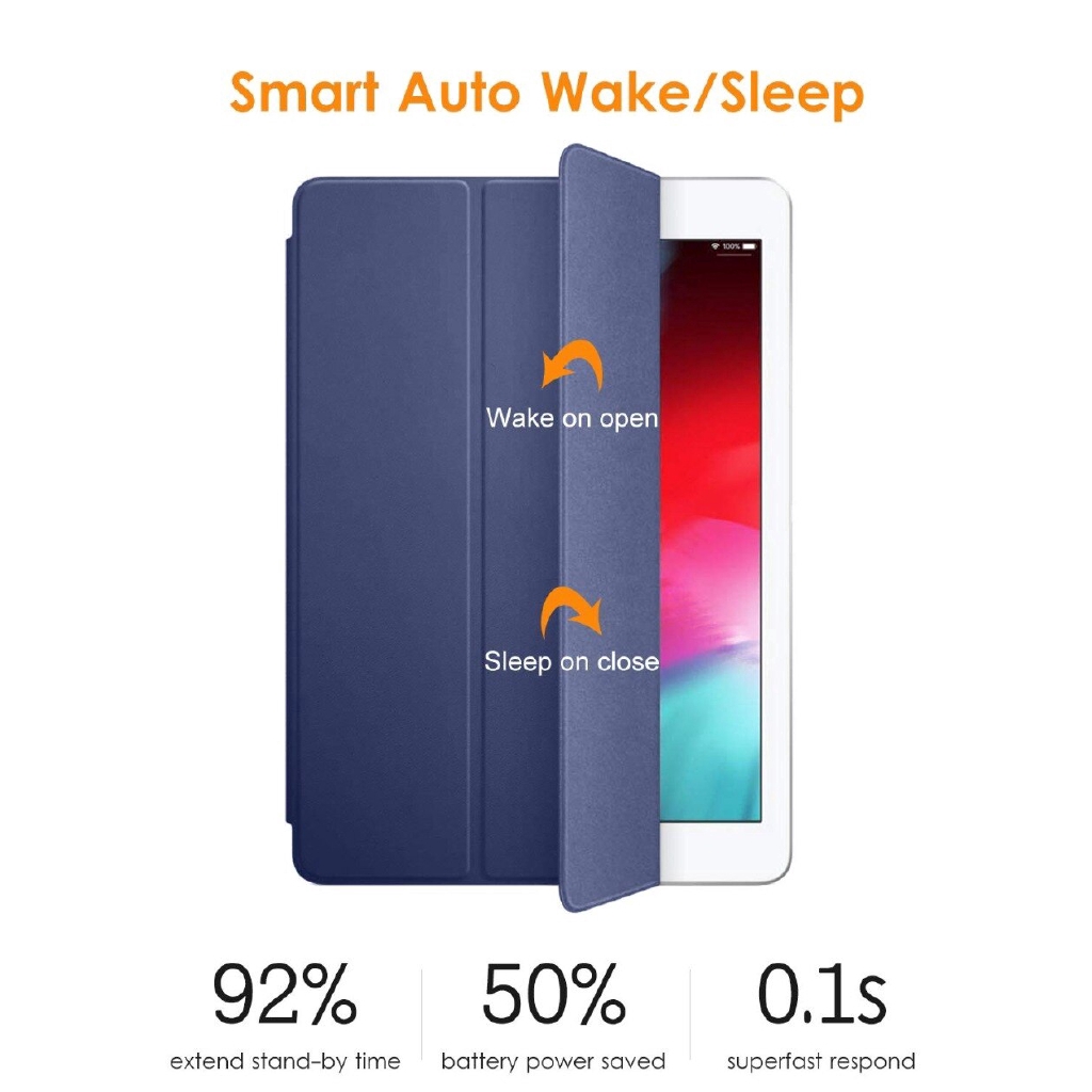 iPad 9.7 6th 5th Gen NEW iPad 9.7 2018 2017 a1822 a1823 Case Smart Cover Trifold Stand Soft Back Cover Auto Sleep/Wake | BigBuy360 - bigbuy360.vn