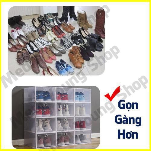 10 Hộp Box Đựng Để Giày Dép Nam Nữ, Mẹ Và Bé Bằng Nhựa Cứng Mica Trong Suốt Đồ Cao Cấp Giá Rẻ Medi Young Shop