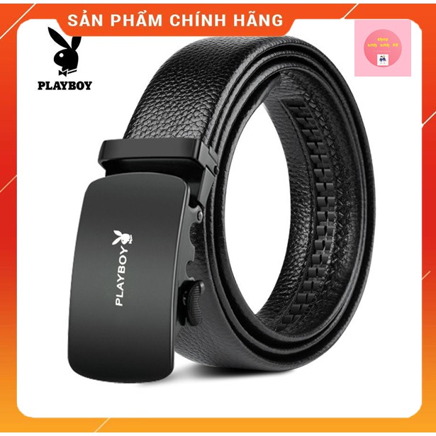 Thắt Lưng Nam Da [Free Ship] Dây Lưng Nịt Da Nam Khoá Tự Động Màu Bạc Kim Mẫu Mới Nhất