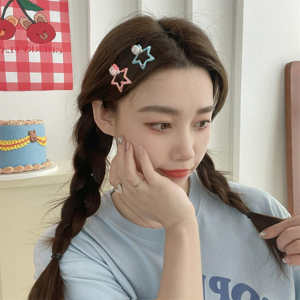 Sanrio Kẹp Tóc Hình Ngôi Sao Năm Cánh Nhỏ Xinh Xắn