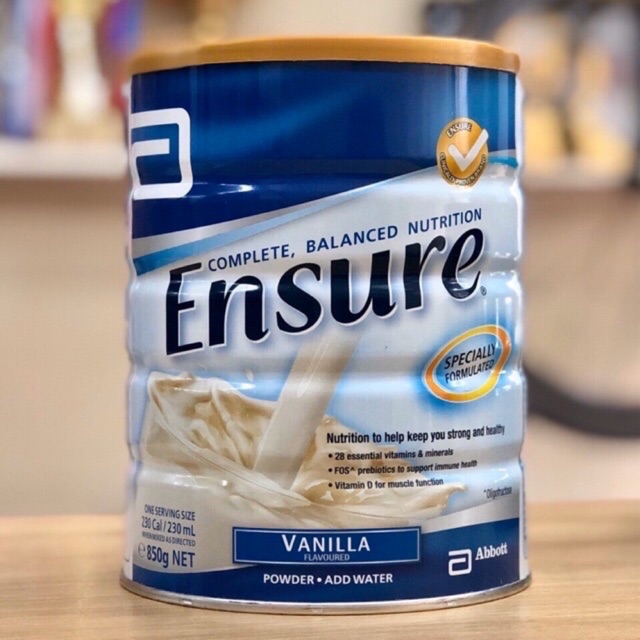 [CHÍNH HÃNG]Ensure Úc vị Vanilla 850g