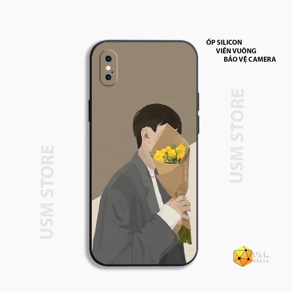 Ốp điện thoại iphone 6/6s/6 plus/7/7 plus/8/8plus/X/XS/XSmax/XR viền vuông có cạnh bảo vệ camera sau, ốp đôi GIRL BOY