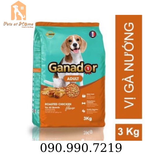 Thức ăn cho chó Ganador Gà Nướng 3kg