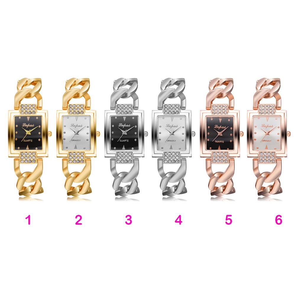 Gift ✯ Women Luxury Gold Stainless Steel Analog Quartz Watch Bracelet Wristwatch ♥