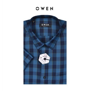 OWEN - Aó sơ mi ngắn tay nam Owen REGULAR FIT vải sợi bạch đàn siêu mềm mịn 22697