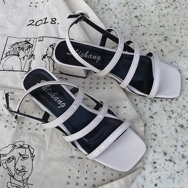 (H1299)Sandal 3 dây ngang sang chảnh