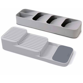 (Hàng Đức)SET KHAY ĐỰNG DAO VÀ THÌA DĨA 2 TẦNG JOSEPH JOSEPH, 2 tầng, có tách set