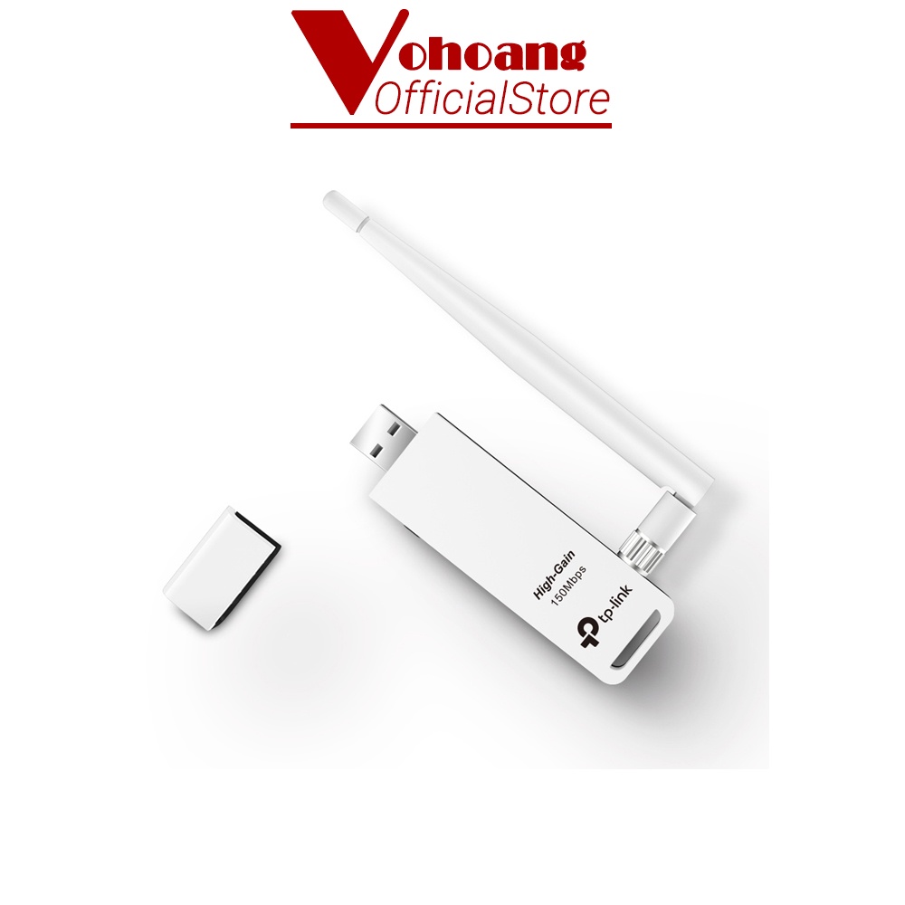 USB WiFi TPLINK TLWN722N Độ lợi cao Tốc độ 150Mbps