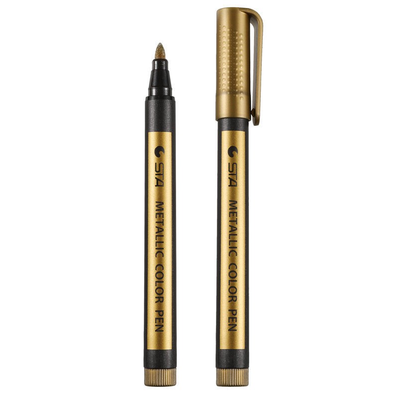 Bút Nhũ STA Metallic 10 Màu Tùy Chọn - Trang trí, Vẽ trên mọi chất liệu