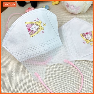 Cá Tuyết 10 Chiếc 4-12 Tuổi Trẻ Em Mặt Nạ Thủy Thủ Mặt Trăng Hoạt Hình In Hình Mặt Nạ Dành Cho Bé Gái Dùng Một Lần Bảo Vệ Mặt Nạ 3d 4 Lớp Phòng Chống Mặt Nạ Dành Cho Trẻ Em