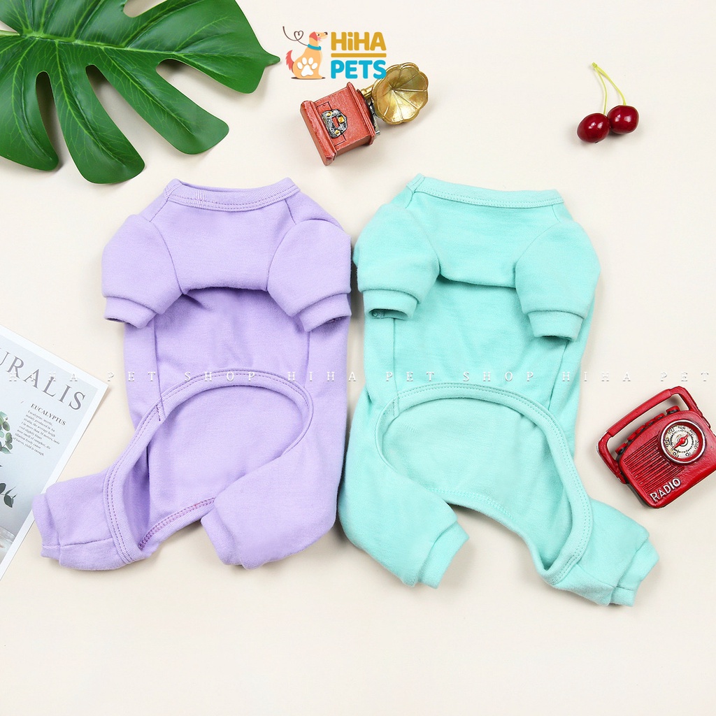 Quần Áo Cho Chó Mèo 4 Chân Mặc Ấm Chất Liệu Thun Cotton Quần Áo Thú Cưng Jump Hình Dễ Thương Hihapet.