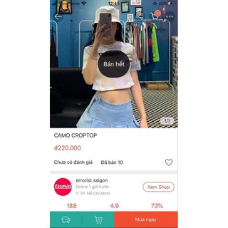 áo crop top errorist camo