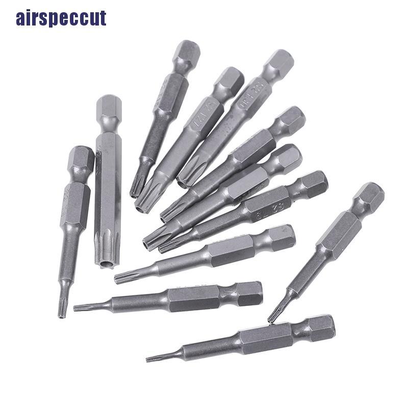 BITS Bộ 12 Tuốc Nơ Vít Lục Giác 1 / 4 "T5-40