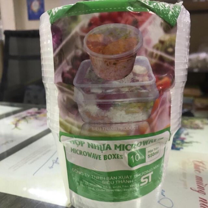10 bộ hộp microwave nhựa