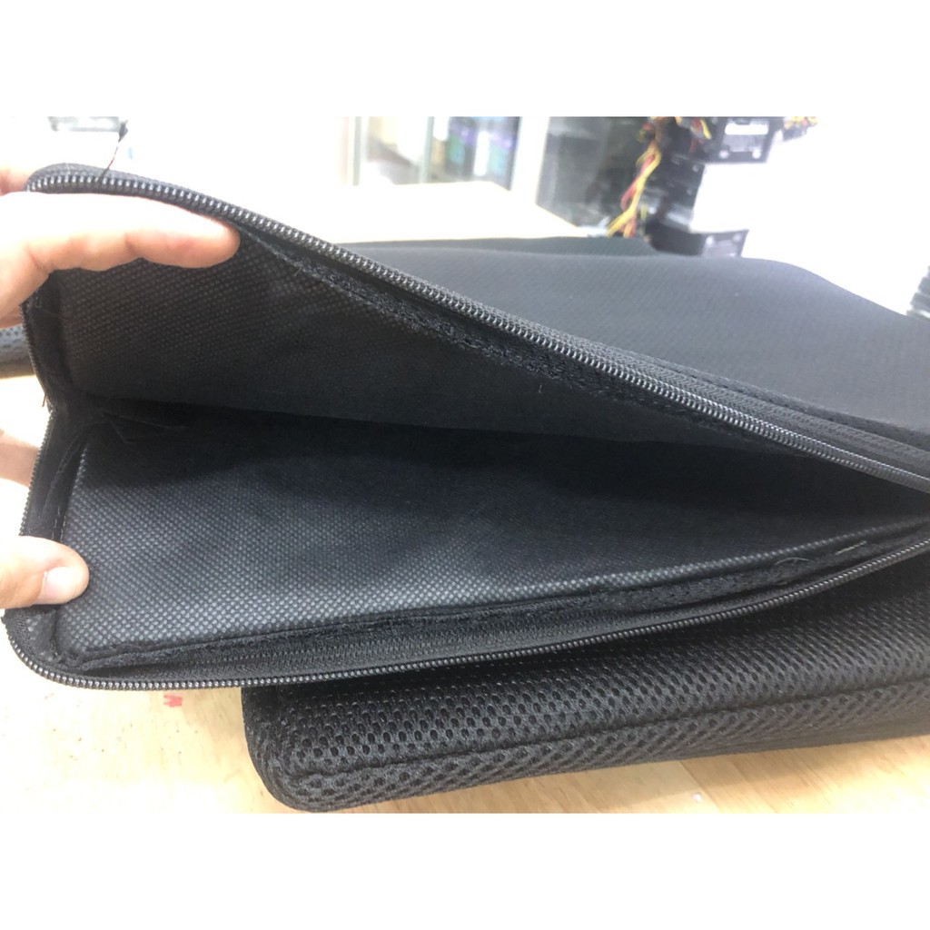 Túi chống sốc LAPTOP LOẠI DÀY từ 12 inch -&gt; 17 inch- Đen Hoàn Toàn- Bảo Vệ Cho Laptop Của Bạn