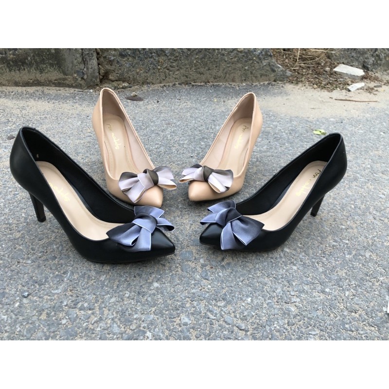 Giày cao gót Anna  thời trang mũi nhọn kiểu dáng cơ bản cao 7cm