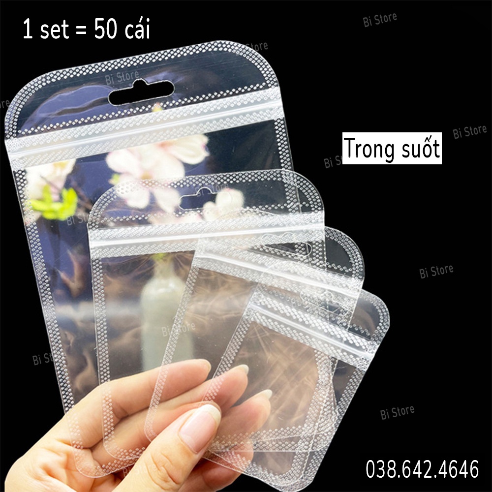 Túi zip size nhỏ cao cấp dùng để đựng phụ kiện, thực phẩm, thuốc,... - Túi mini chống bụi bẩn