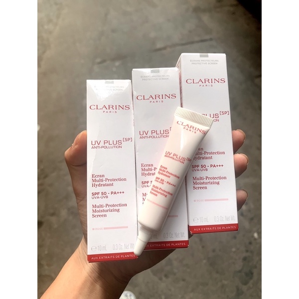 Kem Chống Nắng Clarins Rosy Glow 10ml fullbox