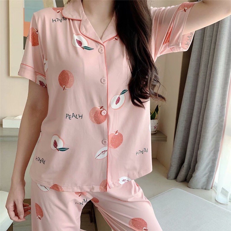 Pijama Cotton Cao Cấp, Đồ Bộ Họa Tiết Dễ Thương, Đồ Ngủ Đẹp, Bộ Mặc Nhà CiCi - Thời Trang Nữ