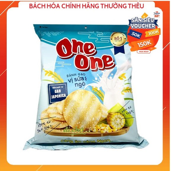 Bánh gạo One One  vị sữa ngô gói 150g | BigBuy360 - bigbuy360.vn